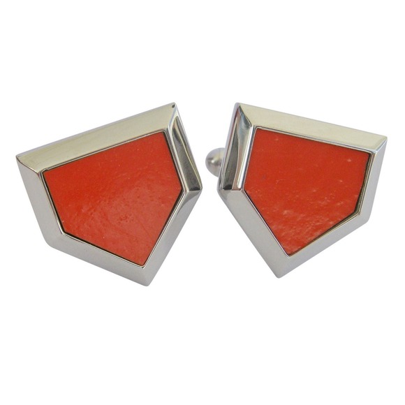 RFK Stadium seat HOME PLATE cufflinks Nationals Men's Gift - Picture 1 of 8